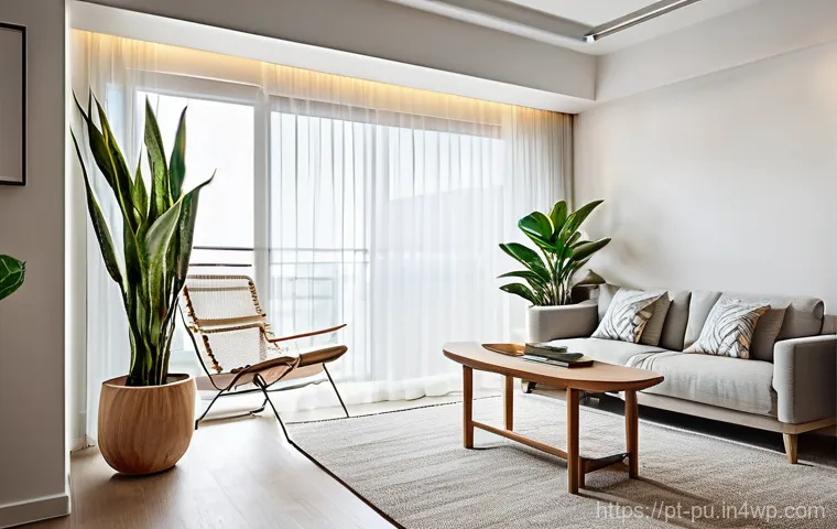 자연광을 활용한 아파트 인테리어 사례 - **An elegant, light-filled apartment dining area.** One prominent wall features a large, floor-to-ce...